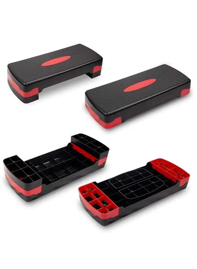 Orange Black Adjustable Stepping Fitness Pedal For Home Aerobic Exercise And Yoga - Image 4